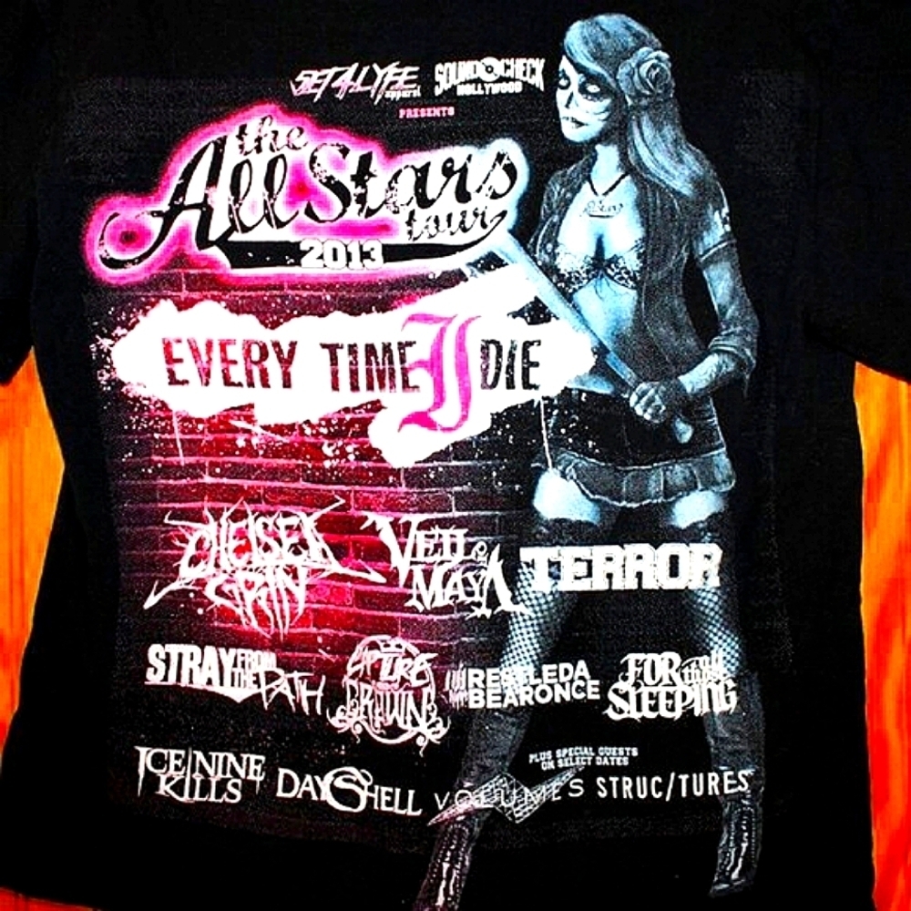 The All Stars Tour 2013 Band Tee – Size S – Gildan Heavy Cotton 🎸💀